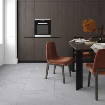 Porcelain Slate-Effect Tiles (60 x 60cm) | Vitoria - Matt Grey