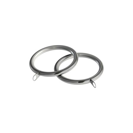 28mm Standard Lined Rings - Chrome ( 8 Pack)