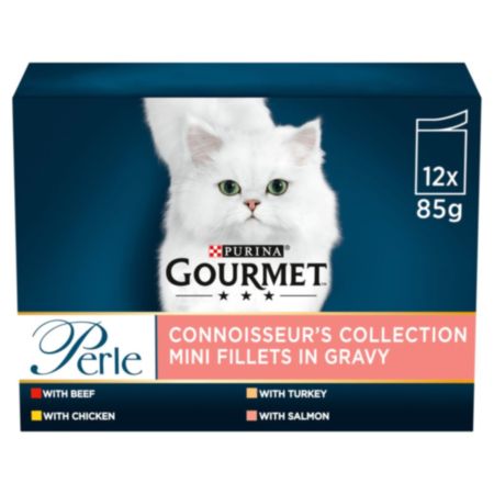 GOURMET® Perle Wet Cat Food - Connoisseurs Collection in Gravy (12 x 85g)