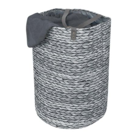 Folding Laundry Bag - Grey (Dia40cm x H60cm)