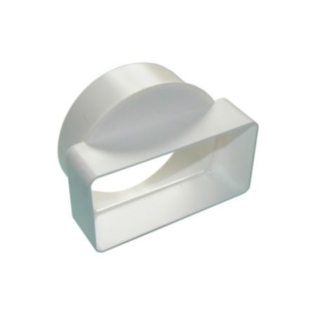 PrimaPack Round to Rectangle White Adaptor - (Short)