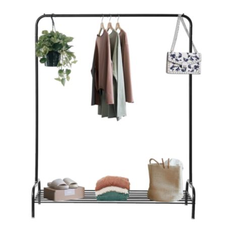 Knight | Heavy Duty 1-Tier Garment Rack - Black