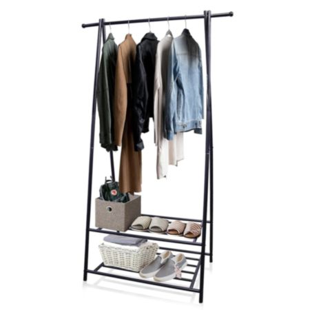 Knight | Heavy Duty 2-Tier Garment Rack - Black