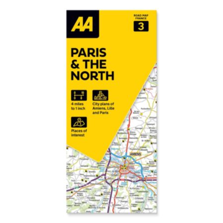 AA Road Map | France: 4 - Paris & the North