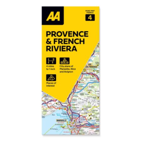 AA Road Map | France: 3 - Provence & French Riviera
