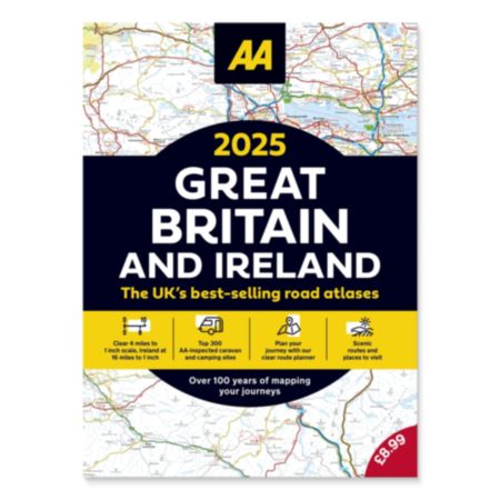AA Road Atlas | Great Britain & Ireland - 2025 (A3)