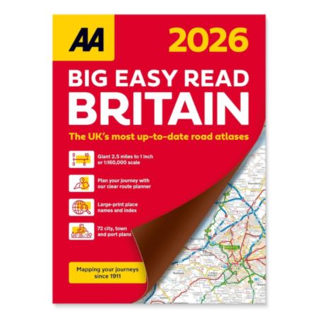 AA Road Atlas | Big Easy Read Britain - 2026 (A4)