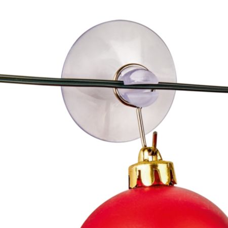 Suction Cup with Metal Hook and Slot - 6 Pieces (43mm)