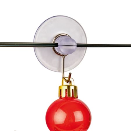 Dual Purpose Suction Clips with Hook - 12 Pieces (35mm)