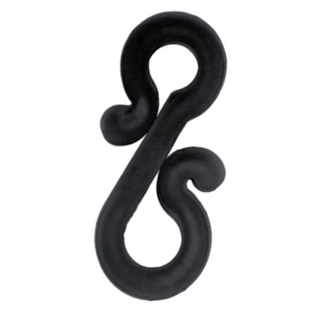 Black Mini Gutter Hooks - 36 Pieces