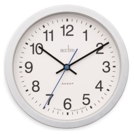 Acctim Bromham Sweep Silver Wall Clock 20cm