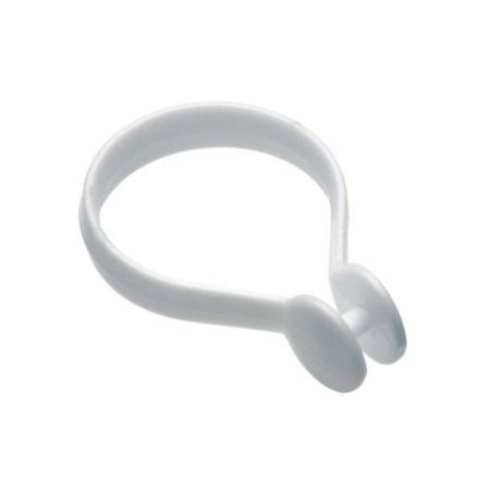 Button Shower Curtain Rings - White (12 Pack)