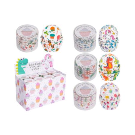 Cake Cases Pack of 100 Kids Designs