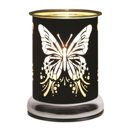 Electric Touch Technology Wax Melter | Butterfly - Black (17cm)