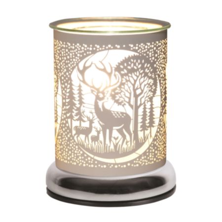 Electric Touch Technology Wax Melter | Deer Family - White (17cm)