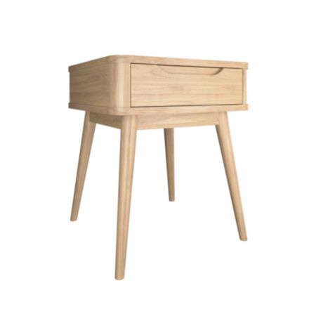 Aurora Natural Oak Lamp Table (H 51 x W 50 x D 50cm)
