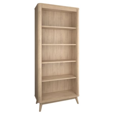 Aurora Natural Oak Open Bookcase (H 190 x W 84 x D 35cm)