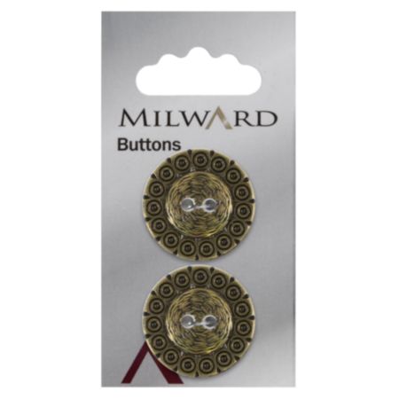 Milward Carded Buttons | 25mm -  Pack of 2 (Code J)