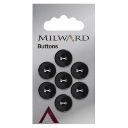 Milward Carded Buttons | 13mm -  Pack of 7 (Code A)