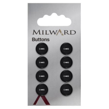 Milward Carded Buttons | 11mm -  Pack of 8 (Code B)