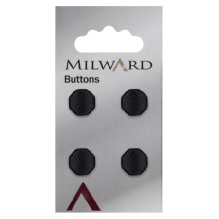 Milward Carded Buttons | 12mm -  Pack of 4 (Code B)