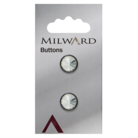 Milward Carded Buttons | 12mm -  Pack of 2 (Code M)