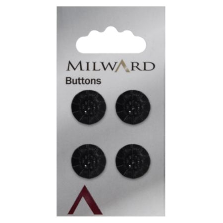 Milward Carded Buttons | 15mm -  Pack of 4 (Code D)