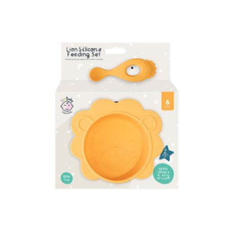 123 Baby Lion Silicone Feeding Set