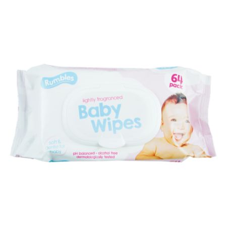 Rumbles Fragranced Baby Wipes (64 Pack)