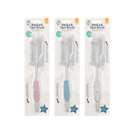 123 Baby Bottle and Teat Brush (Assorted)