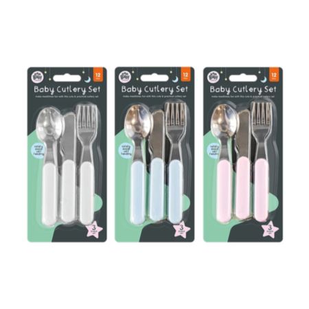 Baby Cutlery Set - 3 Pack (Assorted)