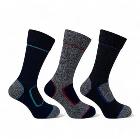 Bramble Men's Rambler Boot Socks (Size 6-11) - 3 Pack