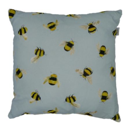 Bees Cushion 43cm Duck Egg
