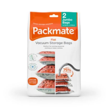 Packmate 2 Piece Jumbo Flat Vacuum Bag Set