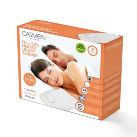 Carmen® Full Size Heated Under Blanket - Double (135 x 120cm)