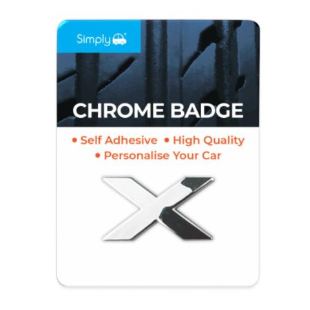 Simply Auto 'X' Simply Chrome Badge