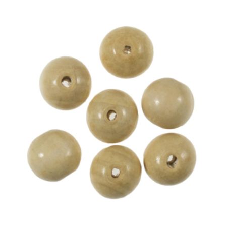 Beech Wood Beads | 20mm (7 Pack)