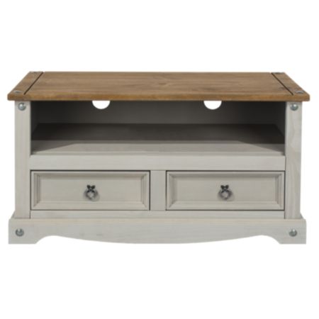 Corona Flat Screen TV Unit - Grey (95 x 51 x 43.5cm)