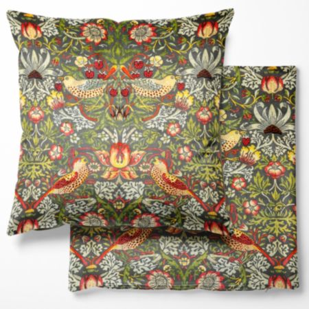 Strawberry Thief Grey Cushion