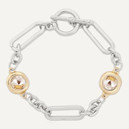 Elizabeth Crystal T-Bar Bracelet