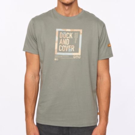 Duck and Cover® Primatic Mens T-Shirt - Olive