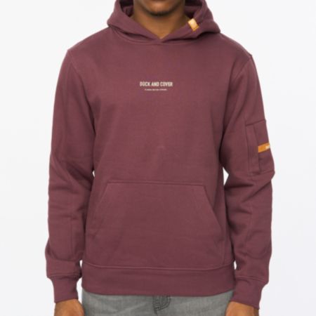 Duck and Cover® Brammers V2 Mens Hoodie - Raisin