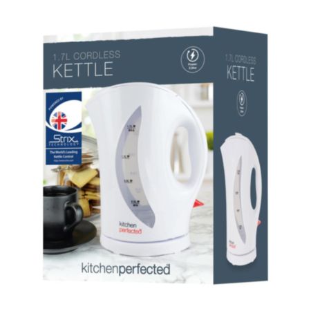 KitchenPerfected 1.7L White Kettle