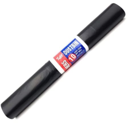 Tuffy Black Dustbin Sacks - 10 Roll