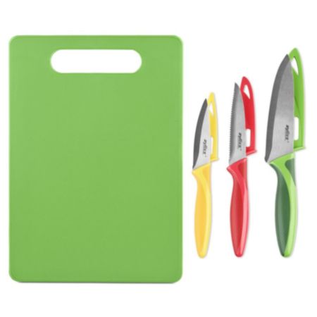 Zyliss 4 Piece Set Chopping Board & Knives