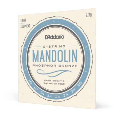 D'Addario EJ73 | Phosphor Bronze Mandolin Strings - Light (10-38)
