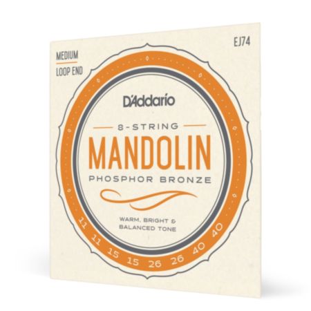 D'Addario EJ74 | Phosphor Bronze Mandolin Strings - Medium (11-40)