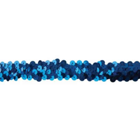 Sequin Trim | 10m x 20mm - Royal Blue