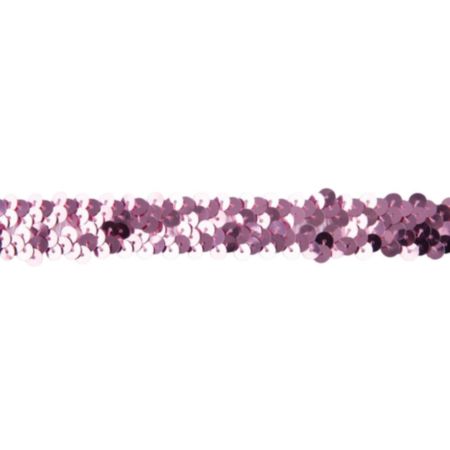Sequin Trim | 10m x 20mm - Pale Pink