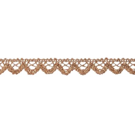 Metallic Lace Trim | 25m x 16mm - Gold